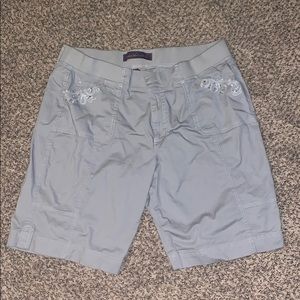 NWOT BERMUDA SHORTS UNIQUE GREY COLOR & DESIGN